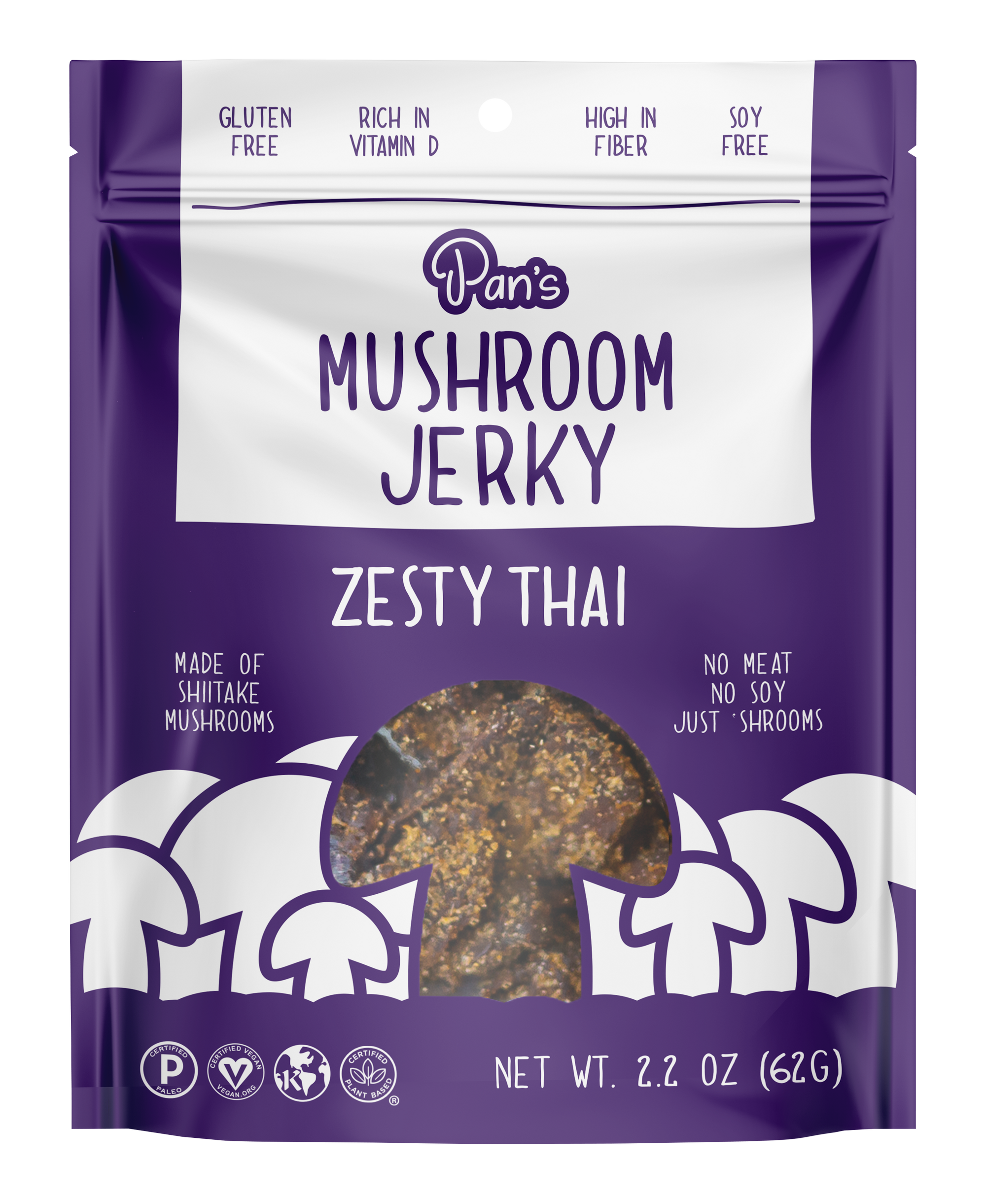 Zesty Thai Mushroom Jerky