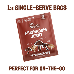 Applewood BBQ Mushroom Jerky - Single Serve Pack