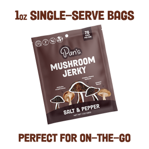 Salt & Pepper Mushroom Jerky - Single Serve Pack
