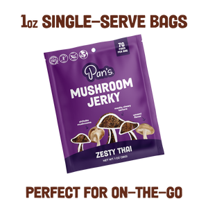 Zesty Thai Mushroom Jerky - Single Serve Pack