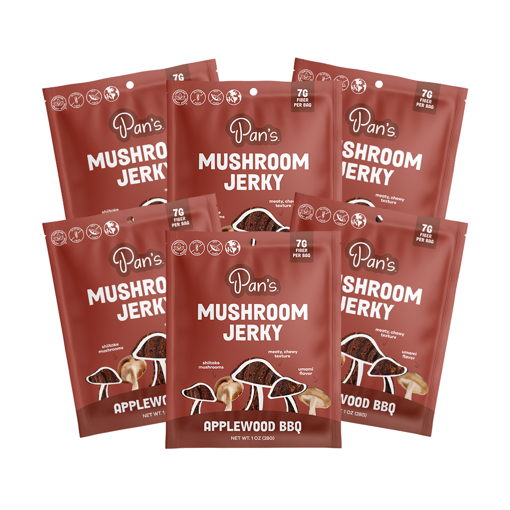 Applewood BBQ Mushroom Jerky - Single Serve Pack