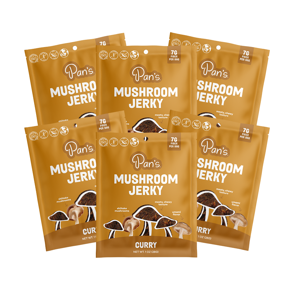 Curry Mushroom Jerky - Single Serve Pack