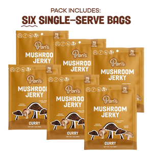 Curry Mushroom Jerky - Single Serve Pack