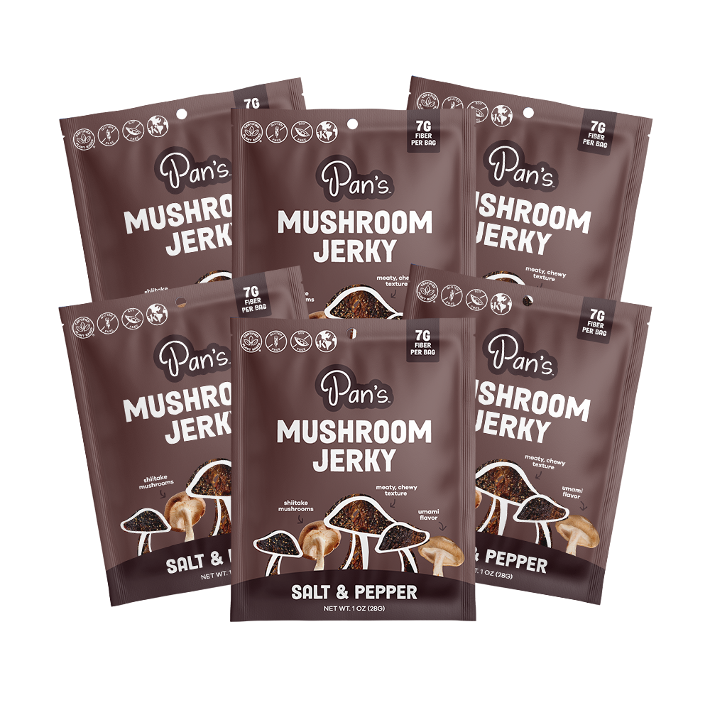 Salt & Pepper Mushroom Jerky - Single Serve Pack