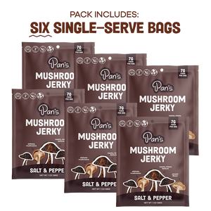 Salt & Pepper Mushroom Jerky - Single Serve Pack
