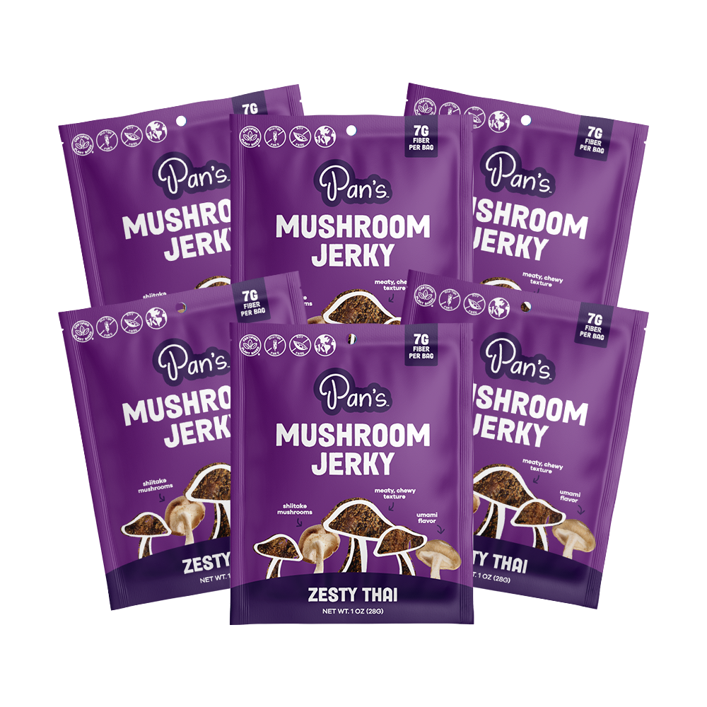 Zesty Thai Mushroom Jerky - Single Serve Pack