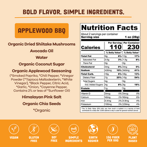 Applewood BBQ Mushroom Jerky