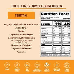 Teriyaki Mushroom Jerky