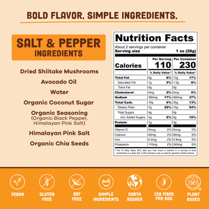 Salt & Pepper Mushroom Jerky