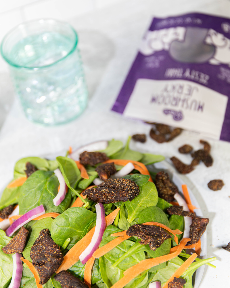 Pan's Mushroom Jerky Zesty Thai Vegan Mushroom Jerky