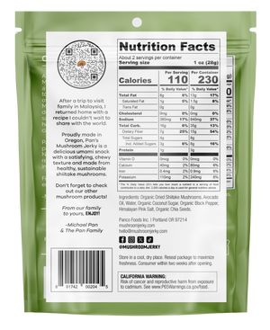 Salt & Pepper Mushroom Jerky - Upcycled Packaging Bundle