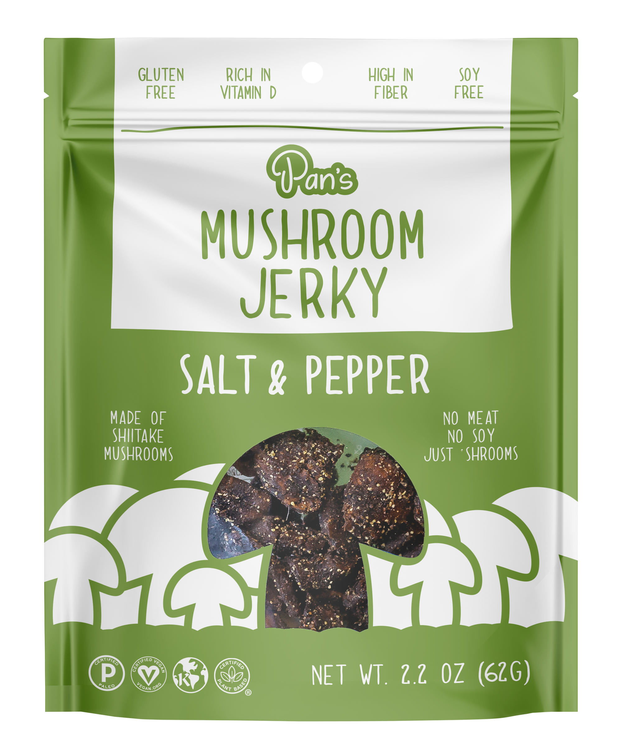 Salt & Pepper Mushroom Jerky