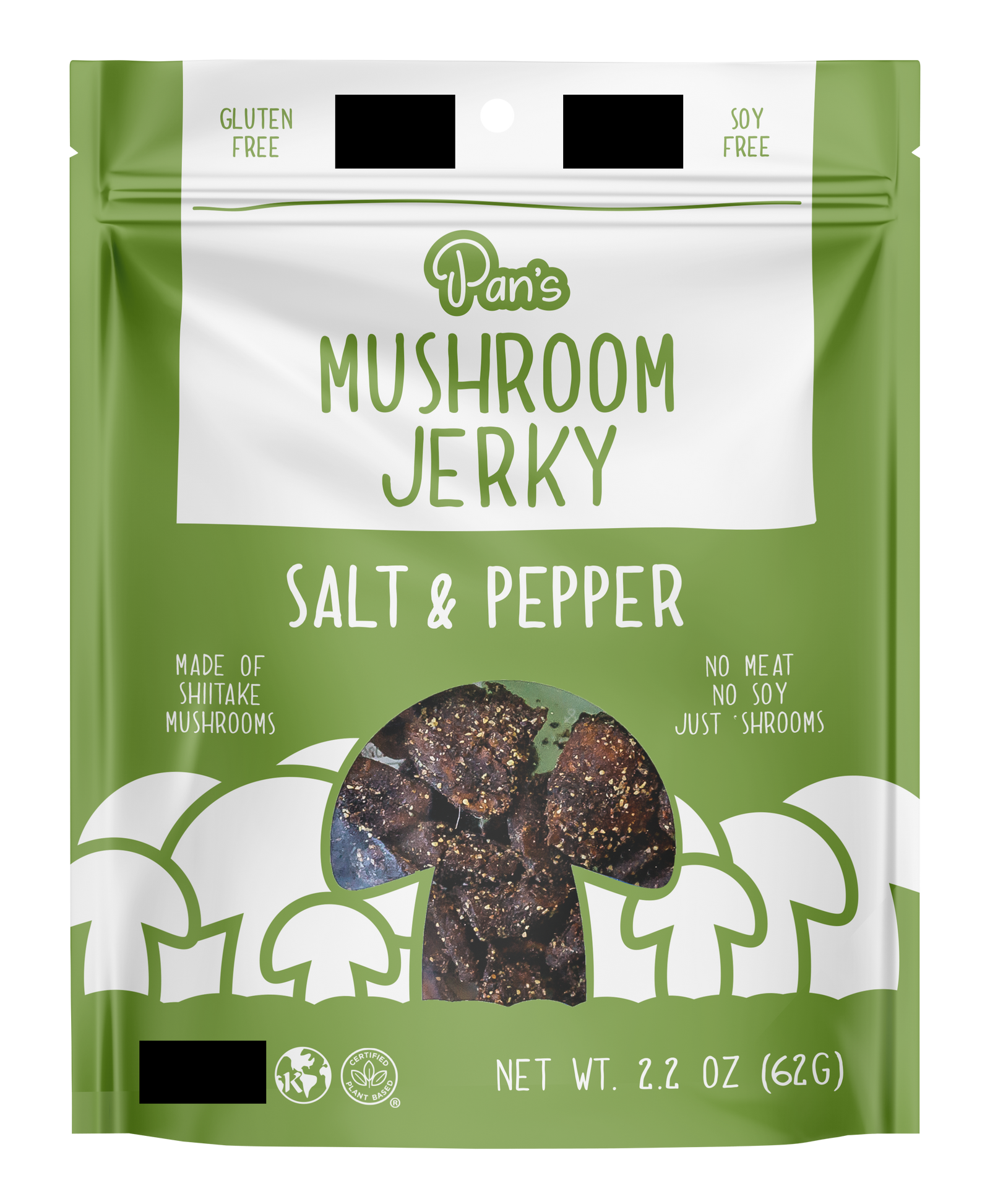 Salt & Pepper Mushroom Jerky - Upcycled Packaging Bundle