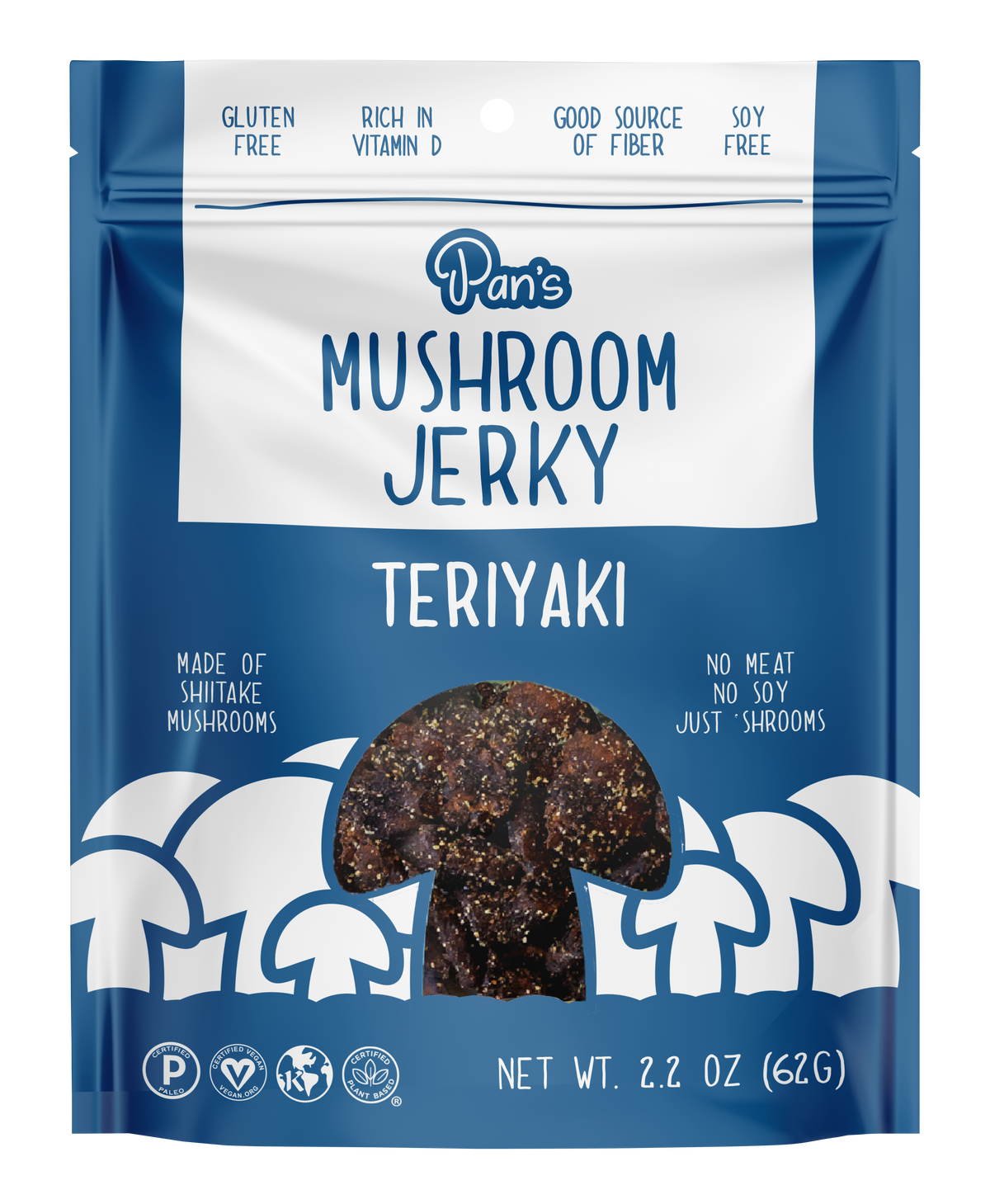 Teriyaki Mushroom Jerky Pan's Mushroom Jerky