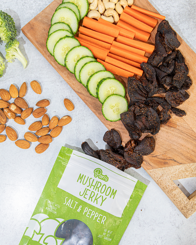 Pan's Mushroom Jerky Salt & Pepper Vegan Jerky