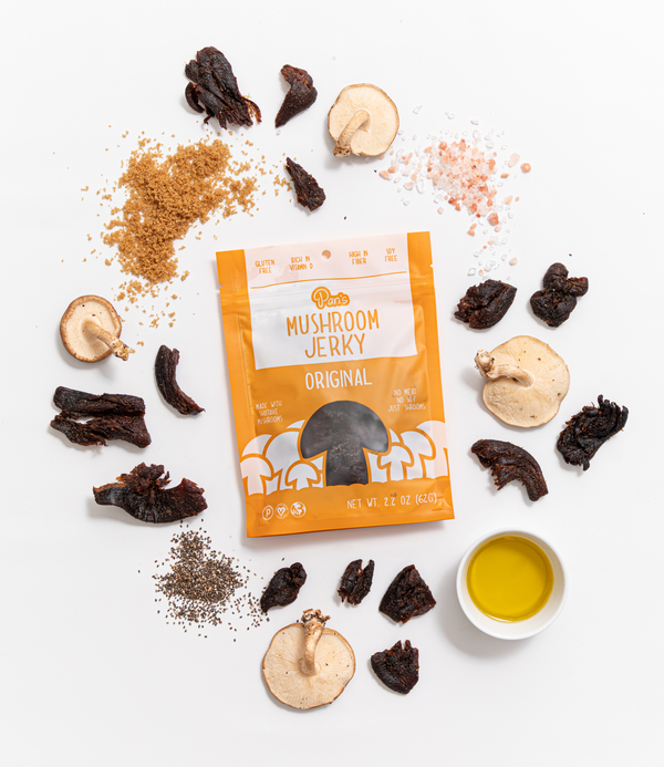 Pan's Mushroom Jerky Original Vegan Mushroom Jerky